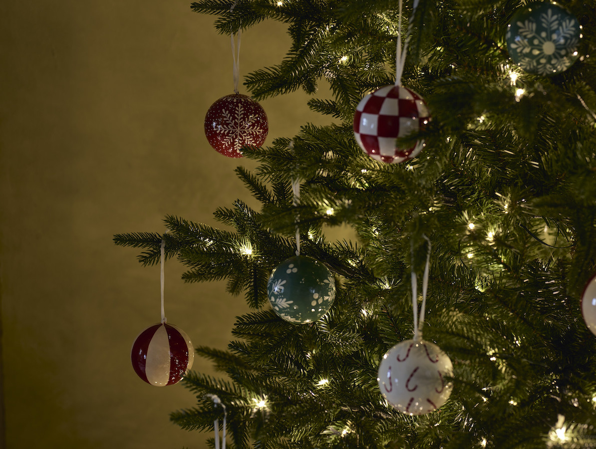 Neptune papier mache baubles